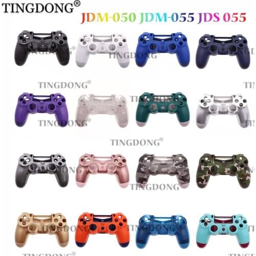Front Back Housing Shell Case For PS4 JDM-050 JDM-055 JDS 055 JDS 050 Controller With R1 L1 Key Holder Support Inner Frame