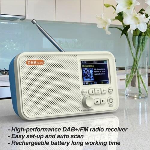 DAB/DAB + FM Digital Radio LED Speaker Portable Mini FM Radio MP3 Music Player Telescopic Antenna Handsfree Multimedia Player
