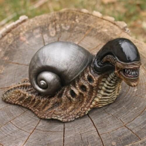 DIY Art Snail Statue Variant Figure Statues Model Resin Doll Collection Birthday Gifts Garden Home Yard Garden Decoration Snail