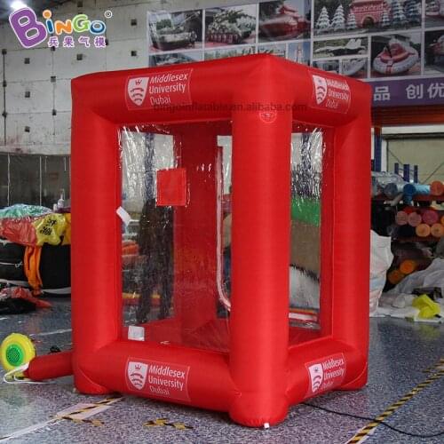 Customized 1.5X1.7X2.2 meters inflatable cash grabber / inflatable cube cash money / inflatable cash machine toy tent