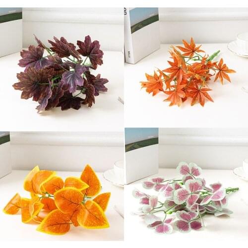 Artificial Plant Green Grass Plastic Leaf Plant Artificial plants Fake Flower Green Plant Office Desktop Decor Simulation Flower