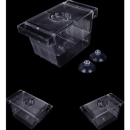 Fish Breeding Isolation Aquarium Hatchery Breeder Young Fish Incubator Box Tank