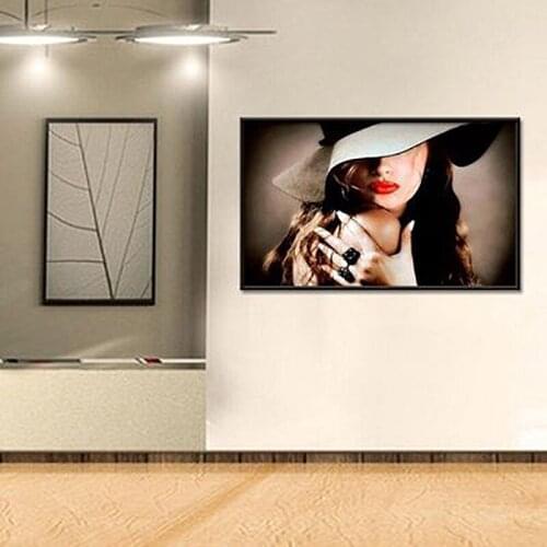 5D girl square/round diamond painting cross stitch mosaic design hand embroidery kit, wall decoration kit