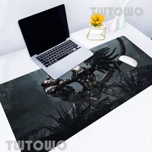 Alien Vs Predator Mousepad Mouse Pad Large Mouse Mat Desk Mat Keyboard Pad Non-slip Soft Hot Sell Custom PC Desk Pad Carpet