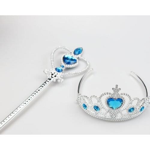 Hot Sales 1 Piece Quality Fashion Girls Princess Crown Hairbands Love Heart Magic Wand Cute Hair Accessory Kids Christmas Gift