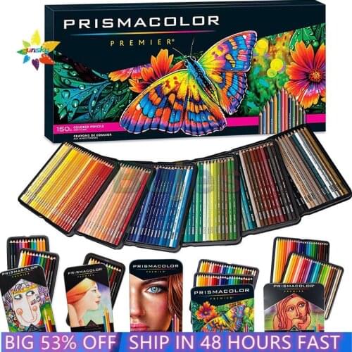 Prismacolor Premier 24 36 48 72 150 Colors Pencils Set Artist School Supplies Oil Color Pencil 4.0MM Core Sketch Drawing Pencils