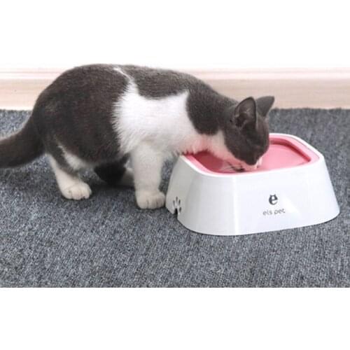 Pet Floating Bowl Splash-proof no Wet Mouth Non-slip Non-wet Beard Dog Water Dispenser Drinking Basin Feeder