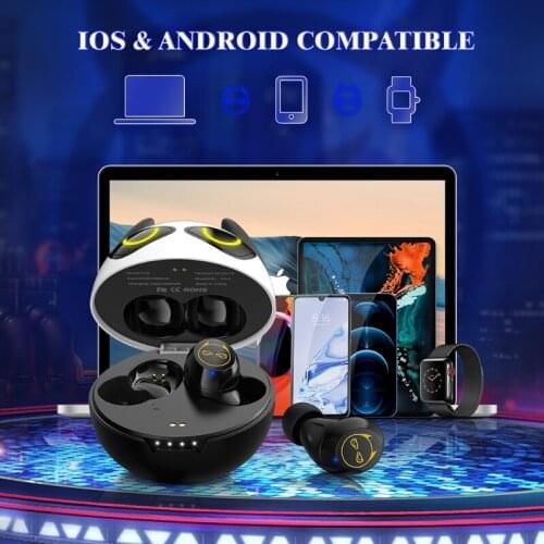 Bluetooth-compatible Earphone Headset Touch Music Wireless Headphones Sport Prop 3-4Hours Using Time in-Ear Earpieces T84C