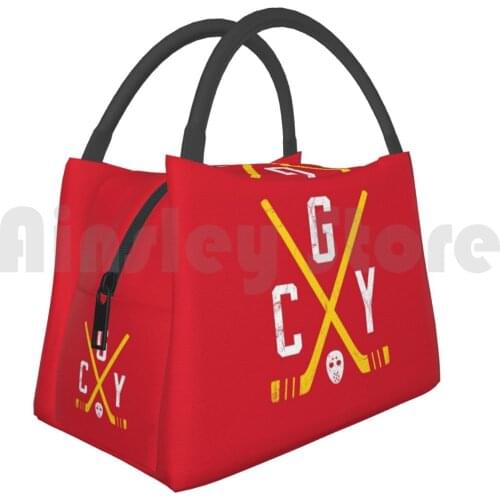 Portable Insulation Bag Cgy Retro Sticks-Red Canada Calgary Canada Vintage Retro Hockey