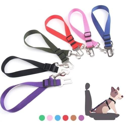 Pet Car Seat Belt Safety Tether Heavy Duty Adjustable Harness Belts Pet Accessories For Dog Cat SDF-SHIP
