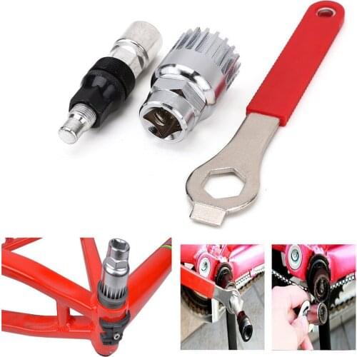 Bike Chainwheel Crankset Arm Remover Puller Bottom Bracket Removal Wrench Spanner Bicycle Repair Tool New