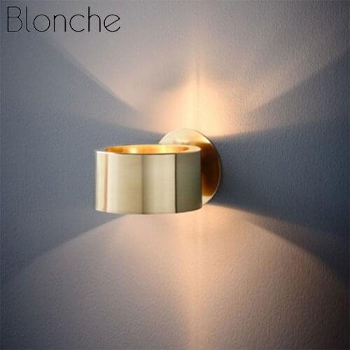 Modern Wall Lamp Led Lighting Living Bedroom Bedside Restaurant Decor Nordic Fixture Minimalist Golden Sconce Luminaire Lights