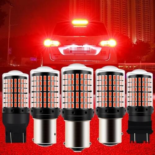 Super Red No Error 1157 BA15D BAZ15D BAW15D BAY15D P21/5W P21/4W PR21/5W W21W P21W BA15S W21/5W 3157 P27/5W LED Brake Tail light