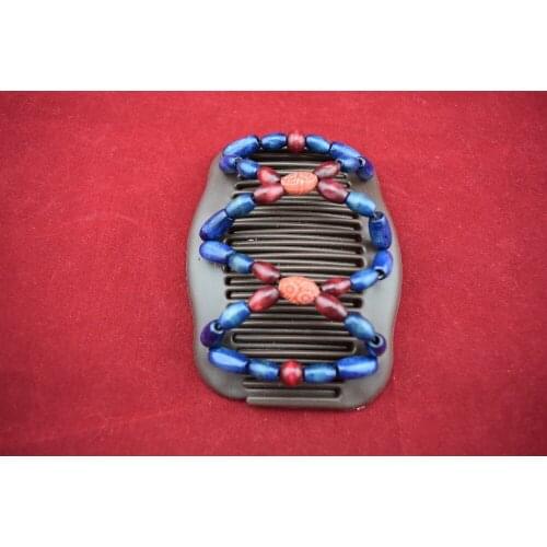 Navy blue Burgundy flower beads comb 20pcs/lot professional work lady hair accessory classical comb hot sale for woman