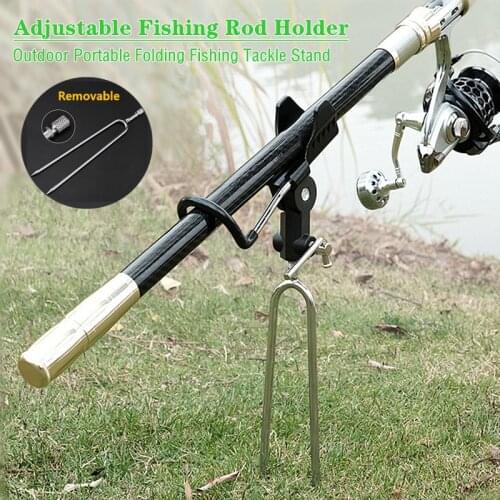 Universal Fishing Rods Holder Angle Adjustable Stainless Steel Fishing Rod Stents Holder Fishing Pole Bracket Fishing Tackle