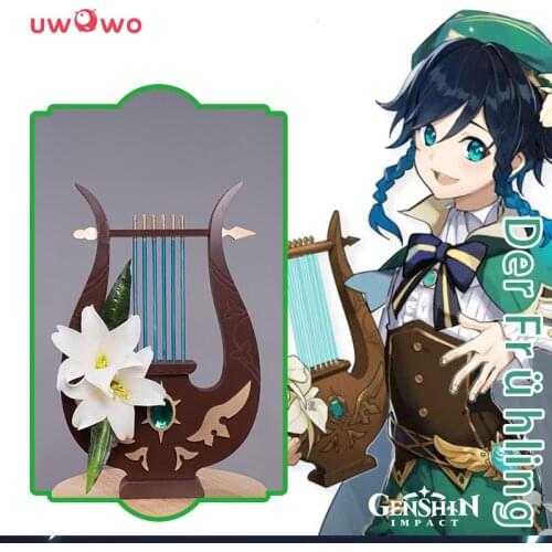 UWOWO Game Genshin Impact Venti lyre Der Frühling Cosplay Props