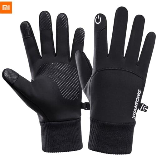Xiaomi Windproof Cycling Gloves Touch Screen Riding MTB Bike Bicycle Gloves Thermal Warm Motorcycle Winter Autumn Bike Gloves