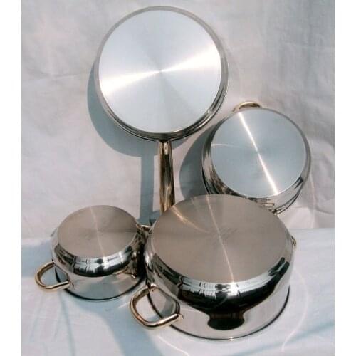 0 Medical 304 stainless steel cookware soup pot milk pot frying pan wok piece set