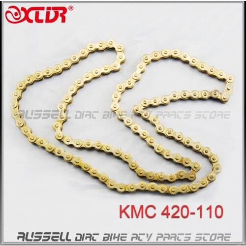 420 110 LINKS 420-110L KMC CHAIN Drive 70cc 90cc 110cc 125cc ATV QUAD PIT DIRT BIKE XR/CRF50 CRF70 Motorcycle Motorcross