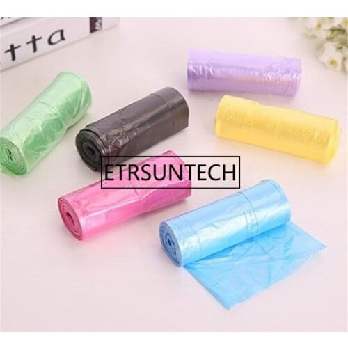 50Set Household Garbage Bag Rubbish Bin Liner Plastic Garbage Bag Roll Kitchen Trash Storage Container Set