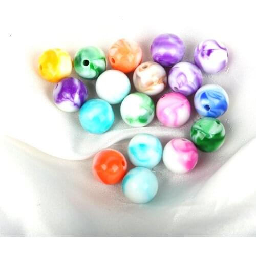 Acrylic Beads /8/10/12/14/16mm Moire Spacer Beads for DIY Earring Bracelet Necklace Craft Jewelry Findings Accessories