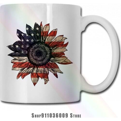 American Sunflower mug cup tazas