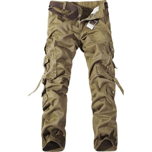 Top quality men military camo cargo pants leisure cotton trousers cmbat camouflage overalls 28-40 AYG69