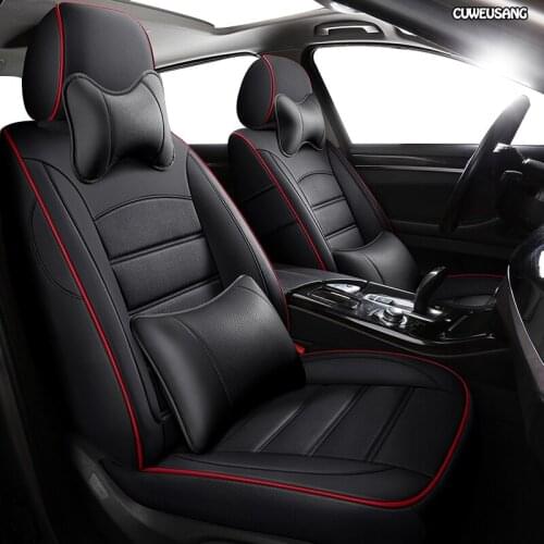CUWEUSANG Custom Leather car seat cover set For GreatWall HAVAL F7 H9 H5 H6 H1 H2 H3 H8 H7 H2s M6 F5 H4 Automobiles Seat Covers