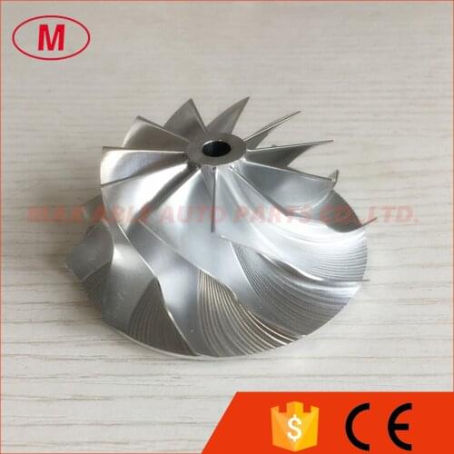 CT26 11+0 blades 47.10/63.40mm Turbo aluminum 2618/milling/Billet compressor wheel for racing