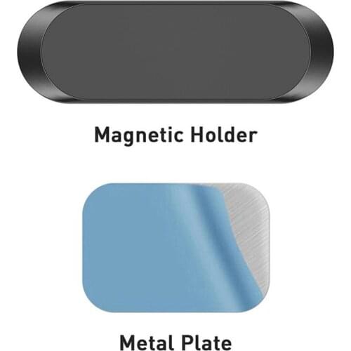 Holder Magnetic Car Phone Holder Dashboard Mount Mini Strip Shaped Phone Holder Auto Mount Cell Phone Holding Device