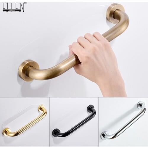 ELLEN Bathroom Safe Grab Bar 30/40/50CM Antqiue Bronze Brass Toilet Handrail Grab Bar Shower Safety Support Handle EL89