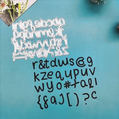 Letter and number die Stencil Metal Cutting Knives Cutting Dies Practice DIY Scrapbooking Album Die Cut Cutting Dies