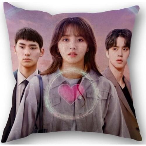 Custom Love Alarm Pillowcase Wedding Decorative Cotton Linen Pillow Case For Home Pillow Cover 45X45(One Sides)