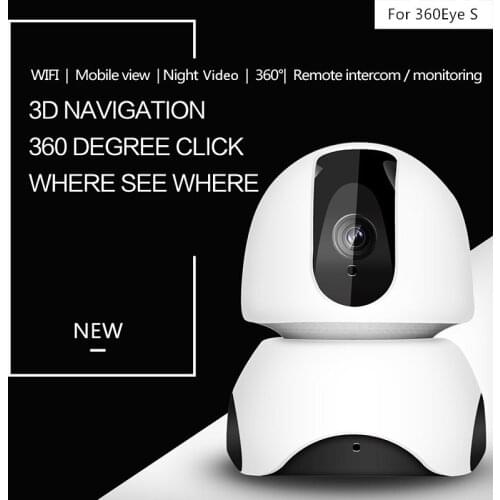 Hot US/UK/EU Wifi Camera 720p/1080p 360° Full Coverage IP Camera 3D Navigation HD Surveillance Camera Night Video Device