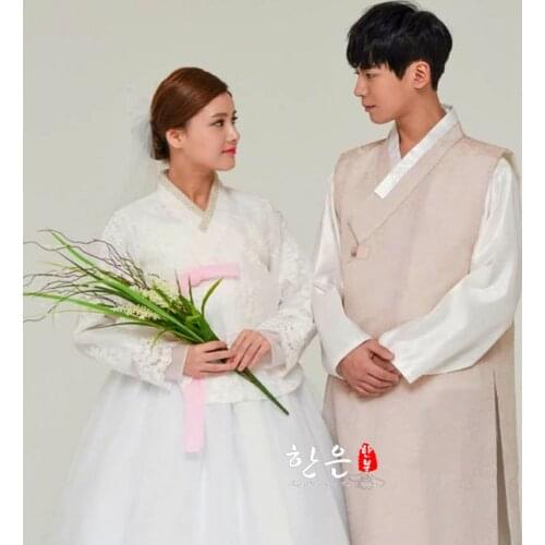 Korean Imported Fabric / Bride Groom Wedding Hanbok / Couple Hanbok / Wedding Dress
