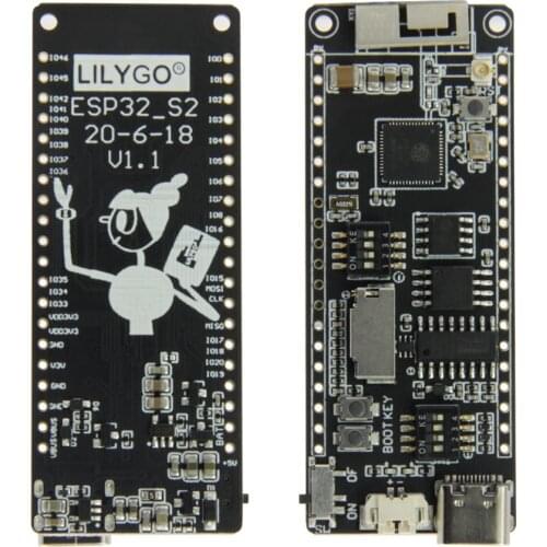 LILYGO® TTGO T8 ESP32-S2 V1.1 WIFI Wireless Module Type-c Connector TF Card Slot Development Board