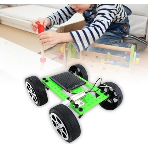 Mini Solar Powered Racing Car Vehicle Educational DIY Gadget Kit Kids Gift Physics Science Experiment Puzzle Toy