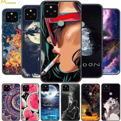 For Google Pixel 4A 5G Case Fashion Girl Silicone Phone Cover For Google Pixel 5 / 4 XL Cases Pixel4A 4G Pixel5 4xl Funda Coque