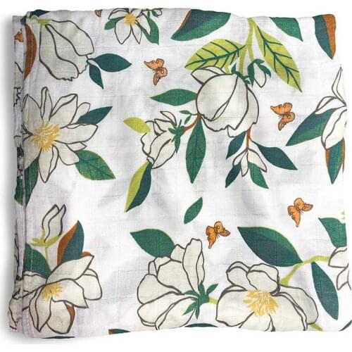 Muslin Baby Blanket 47X47 Inch Large Muslin Swaddle Blanket Newborn Essentials Unisex Soft Bamboo Cotton Muslin Cloths