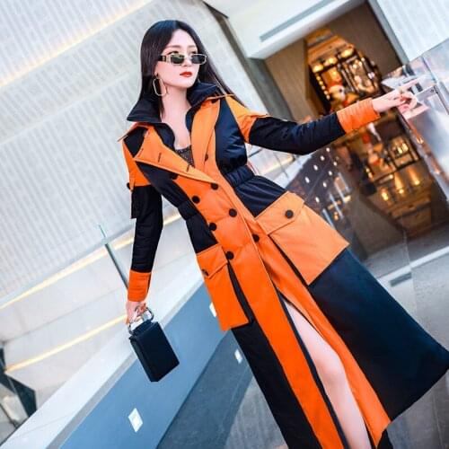 2021 New Womens Fashion Handsome Autumn And Casual Winter Jacket Coat For Women Cotton Clothes Medium Long Thick Woman Parka