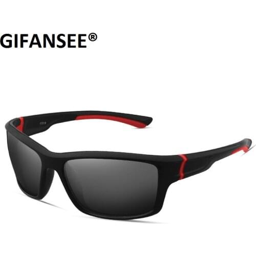 GIFANSEE Rectangle Sunglasses Men Women Fishing Glasses Outdoor Sport Goggles Driving Eyewear UV400 Brand Designer Male Female