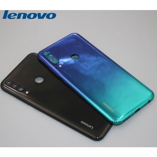 Original Lenovo K10 Plus Battery Back Cover Rear Panel Door Housing Case Repair Replacement Parts With Camera Lens+Buttons+Logo