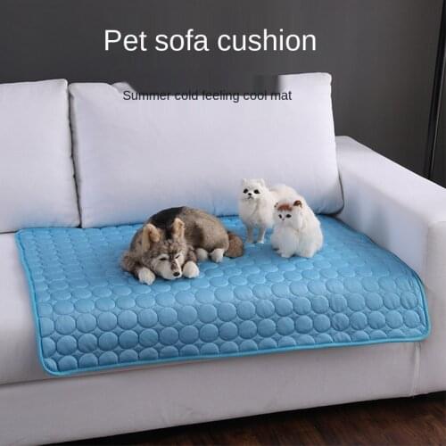 Pet Pad Summer Dogs and Cats Sofa Cushion Pet Supplies Cool Pad Ice Silk Cold Feeling Pet Bed Summer Dog Cooling Cushion