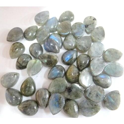 13*18mm Natural stone Turquoises labradorite Quartz crystal Cabochon Pendant for diy Jewelry making necklace Accessories 20PCS