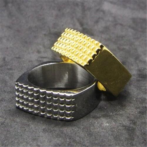 Rany&Roy Newest Cool Ring 316L Stainless Steel Jewelry Fashion Band Party Ring