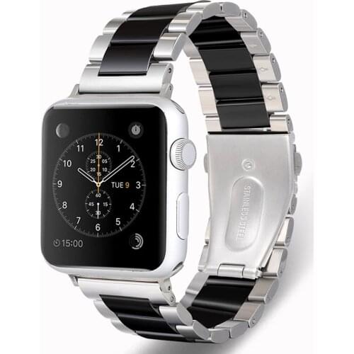 For Apple Watch strap metal strap 44 mm 42 mm 40 mm 38 mm stainless steel bracelet for iWatch 6 SE 5 4 3 2 1 series accessories