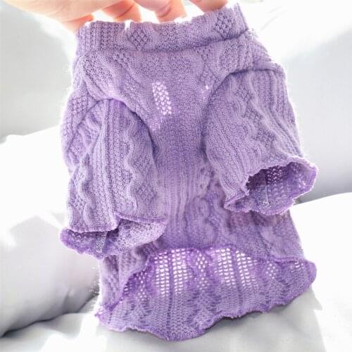 Cat Dog Shirt Knit Apparel Chihuahua Yorkshire Puppy Small Dog Clothes Winter maltese Pomeranian Poodle Bichon Pet Clothing Coat