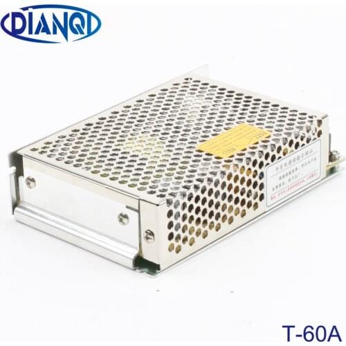Triple output power supply 60w 5V 5A, 12V 2.5A,-5V 0.5A power suply T-60A ac dc converter good quality