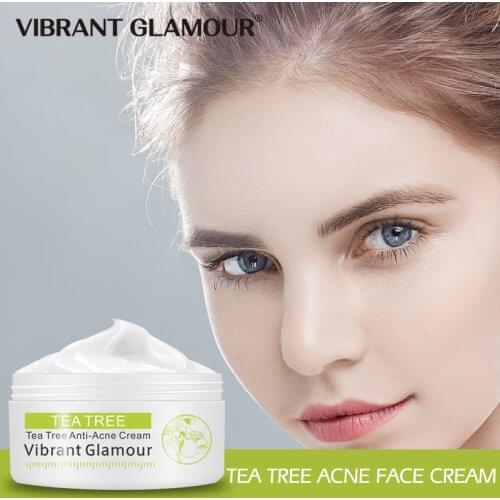 Tea Tree Acne Face Cream Treatment Acne Scar Shrink Pores Oil Control Facial Skin Care Whitening Moisturizing