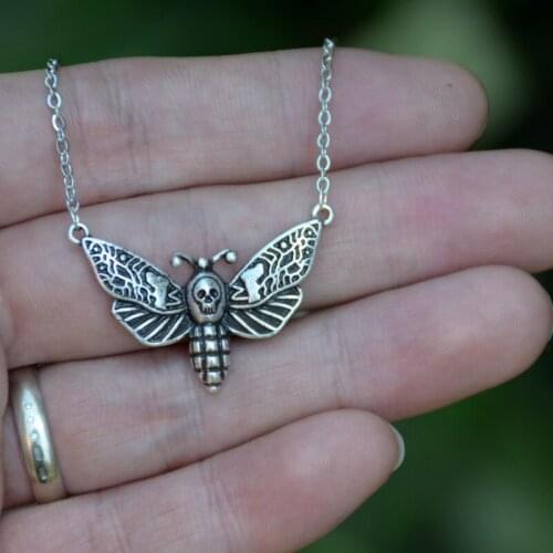 Multi-design 12pcs Death Head Butterfly Necklace Collection Jewelry